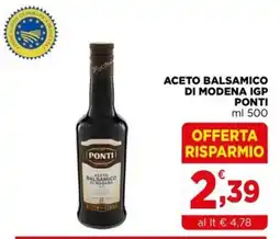 Gran mercato Aceto balsamico di Modena IGP Ponti offerta