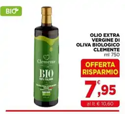 Gran mercato Olio extra vergine di oliva biologico Clemente offerta