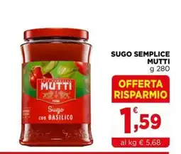 Gran mercato Sugo con basilico Mutti offerta