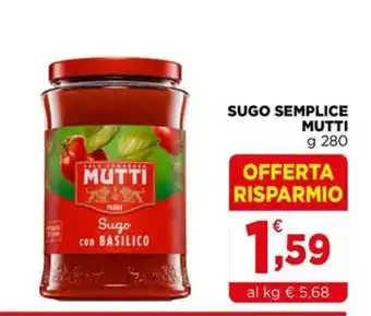 Gran mercato Sugo con basilico Mutti offerta