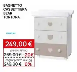 Prenatal Bagnetto cassettera bear tortora offerta