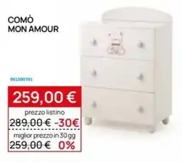 Prenatal Comò Mon Amour offerta