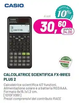 Buffetti Casio calcolatrice scientifica FX-991ES Plus 2 offerta