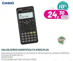Buffetti Calcolatrice scientifica Casio FX-570ES Plus offerta