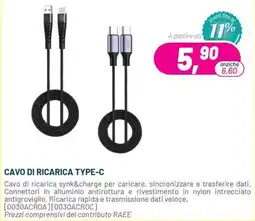 Buffetti Cavo di ricarica type-c offerta