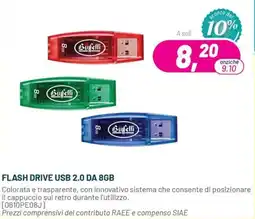 Buffetti Flash drive usb 2.0 da 8gb Guffetti offerta