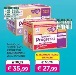 Universo Bimbo Pampers Progressi Mutandino offerta