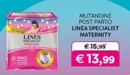 Universo Bimbo Lines Specialist Maternity Mutandine Post Parto offerta