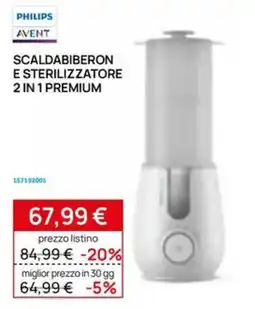 Prenatal Philips Avent Scaldabiberon e sterilizzatore 2 in 1 Premium offerta