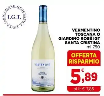 Gran mercato Vermentino Santa Cristina offerta