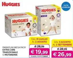 Universo Bimbo Huggies extra care offerta