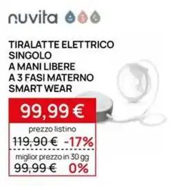Prenatal Tiralatte elettrico singolo nuvita offerta