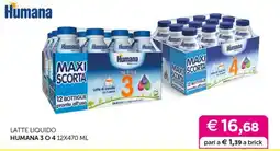 Universo Bimbo Latte liquido Humana 3 o 4 offerta