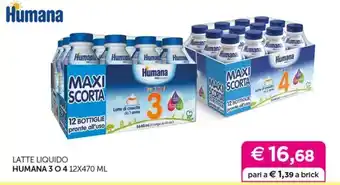 Universo Bimbo Latte liquido Humana 3 o 4 offerta