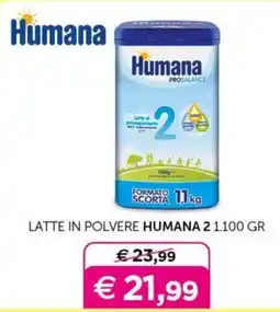 Universo Bimbo Latte in polvere Humana 2 offerta