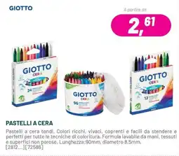 Buffetti Giotto Pastelli a cera offerta