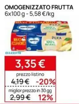 Prenatal Omogenizzato frutta offerta