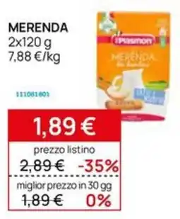 Prenatal Merenda Plasmon offerta