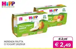 Universo Bimbo HiPP Biologico Merenda frutta o yogurt offerta