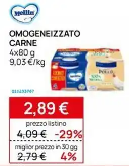 Prenatal Mellin omogeneizzato carne offerta