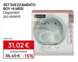 Prenatal Set svezzamento boy +6 mesi Suavinex offerta