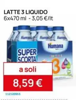 Prenatal Latte 3 liquido Humana offerta