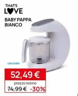 Prenatal Baby Pappa Bianco offerta