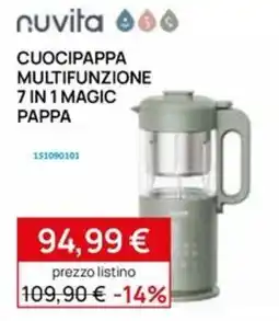 Prenatal Nuvita cuocipappa multifunzione 7 in 1 magic pappa offerta