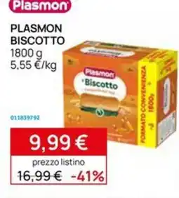 Prenatal Plasmon biscotto offerta