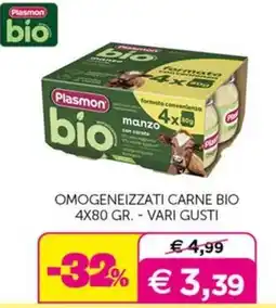 Universo Bimbo Plasmon bio omogeneizzati carne bio offerta