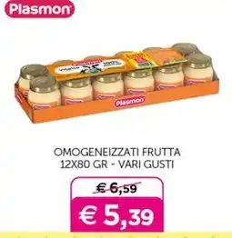 Universo Bimbo Plasmon omogeneizzati frutta offerta