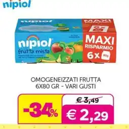 Universo Bimbo Nipiol frutta mista offerta