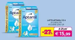 Universo Bimbo Latte Aptamil 3 e 4 di crescita offerta