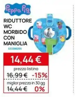 Prenatal Riduttore wc morbido con maniglia Peppa Pig offerta