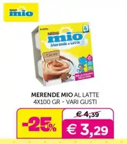 Universo Bimbo Merende mio al latte offerta
