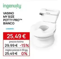 Prenatal Ingenuity vasino my size potty pro bianco offerta