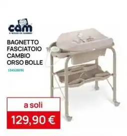 Prenatal Bagnetto fasciatoio cambio orso bolle cam offerta