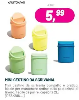 Buffetti Mini cestino da scrivania MUITOMAS offerta
