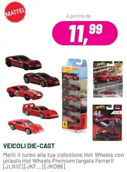 Buffetti Veicoli die-cast Hot Wheels Mattels offerta