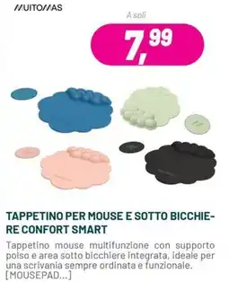 Buffetti Muitomas Tappetino per mouse e sotto bicchiere confort smart offerta