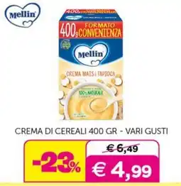 Universo Bimbo Crema di cereali Mellin offerta