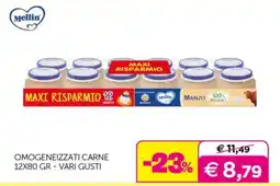 Universo Bimbo Mellin omogeneizzati carne offerta