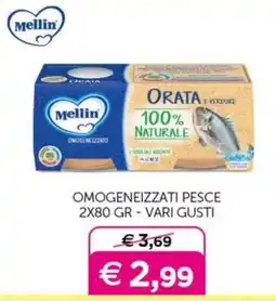 Universo Bimbo Mellin omogeneizzati pesce offerta
