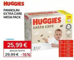 Prenatal Huggies pannolini extra care offerta