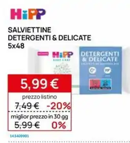 Prenatal Salviettine detergenti & delicate HiPP offerta