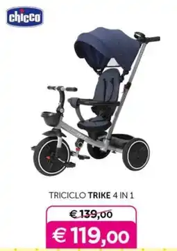 Universo Bimbo Chicco Triciclo Trike 4 in 1 offerta