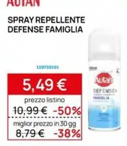 Prenatal Autan spray repellente difesa famiglia offerta