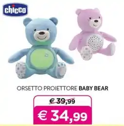 Universo Bimbo Chicco orsetto proiettore baby bear offerta