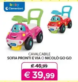Universo Bimbo Cavalcabile Sofia Pronti e Via o Nicolò Go Go offerta