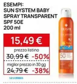 Prenatal Sun System Baby Spray Transparent offerta